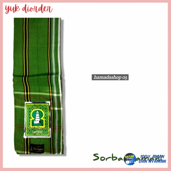 ✨ BISA COD ✨ surban yaman SORBAN YAMANI RIDA' YAMANI GROSIR - Hijau