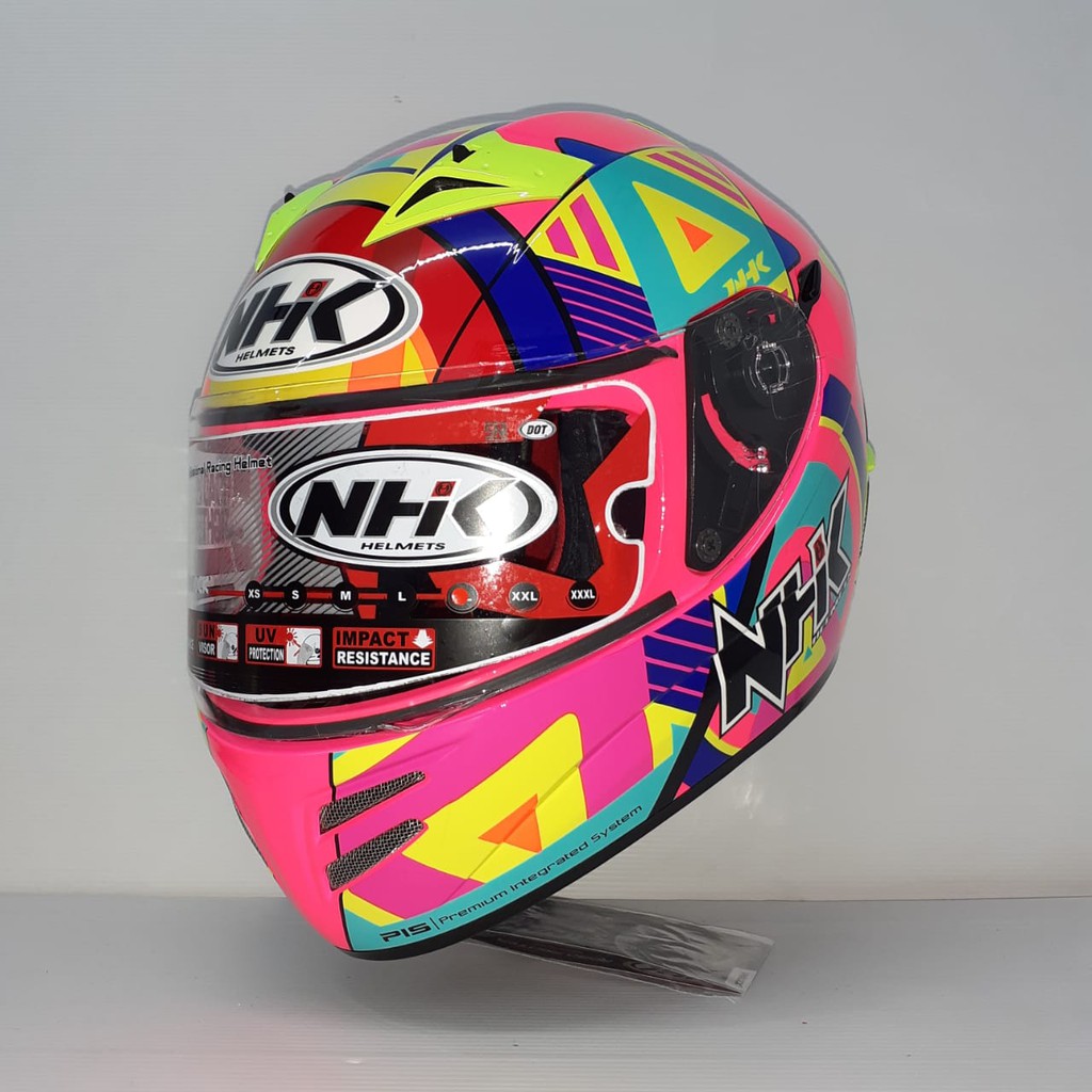 HELM NHK FULL FACE NHK TERMINATOR MOTIF PIGMENT PINK FLO