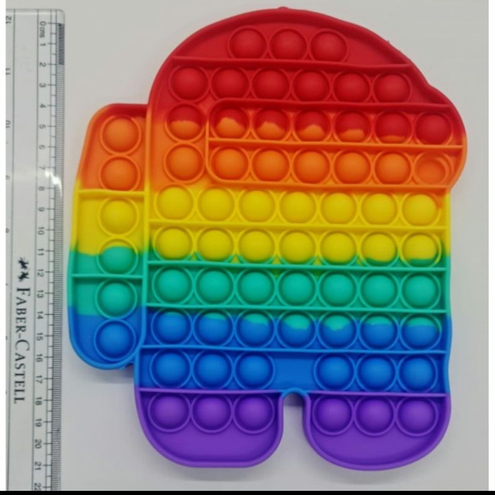 pop it among us rainbow 20cm