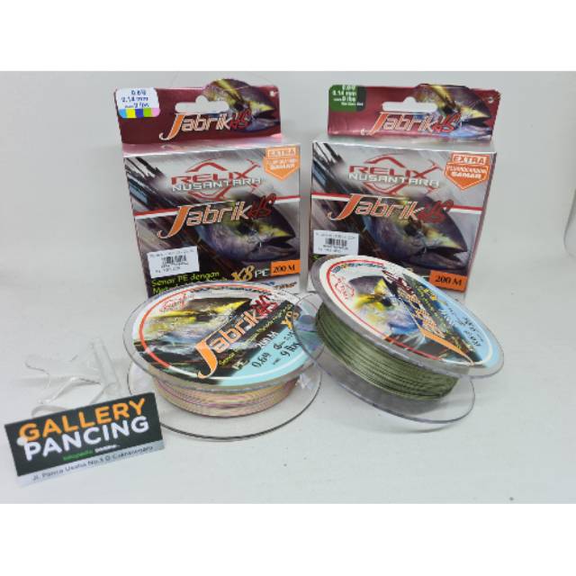 PE Relix Nusantara Jabrik HS X8 PE 0.6 - 200m Multicolour & Moss Green - Black