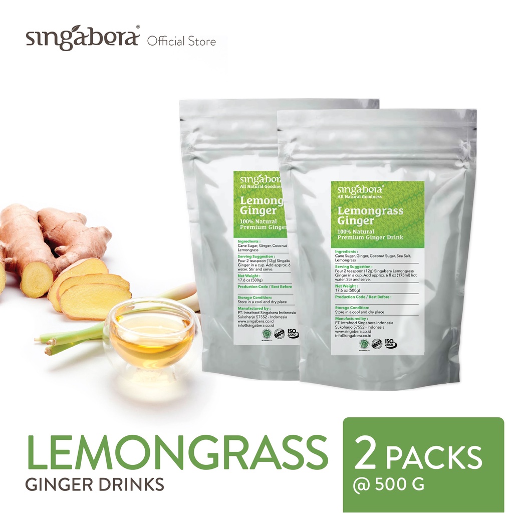 

Singabera Lemongrass Ginger Premix (Jahe Sereh) - 2 pouch @ 500g