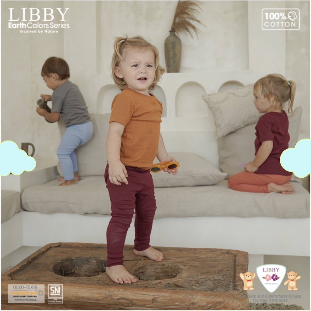 LIBBY Earth Colors Legging 2A Series 0-6 Tahun (1 pcs/pack)