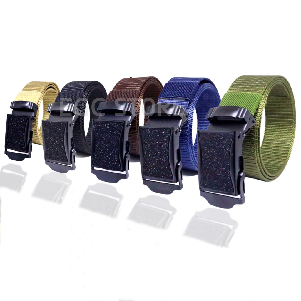 IKAT PINGGANG PRIA TACTICAL NYLON CANVAS METAL BUCKLE / SABUK PRIA KANVAS NILON - MC-NLN-1