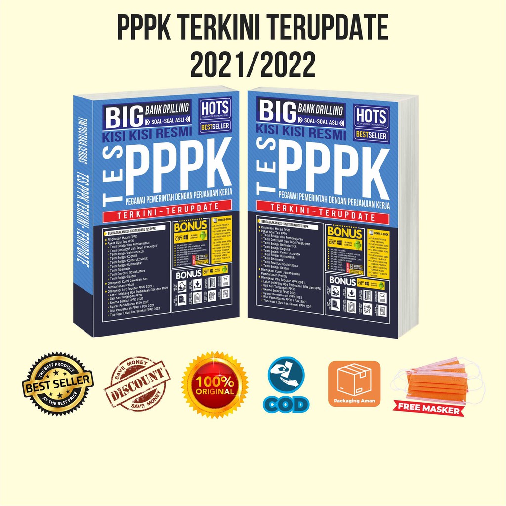 Buku PPPK 2021 Buku CPNS Big Bank Drilling Kisi Kisi Resmi Tes PPPK Terkini Terupdate Best Seller