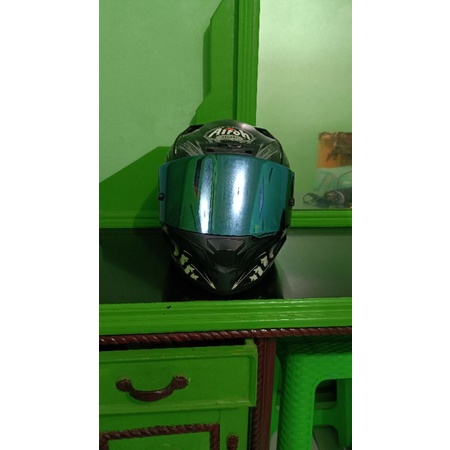 Visor Iridium Airoh Valor Blue (biru) second