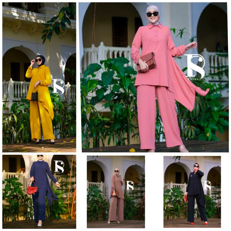 Laura Set Setelan Air Flow by Rafika Store