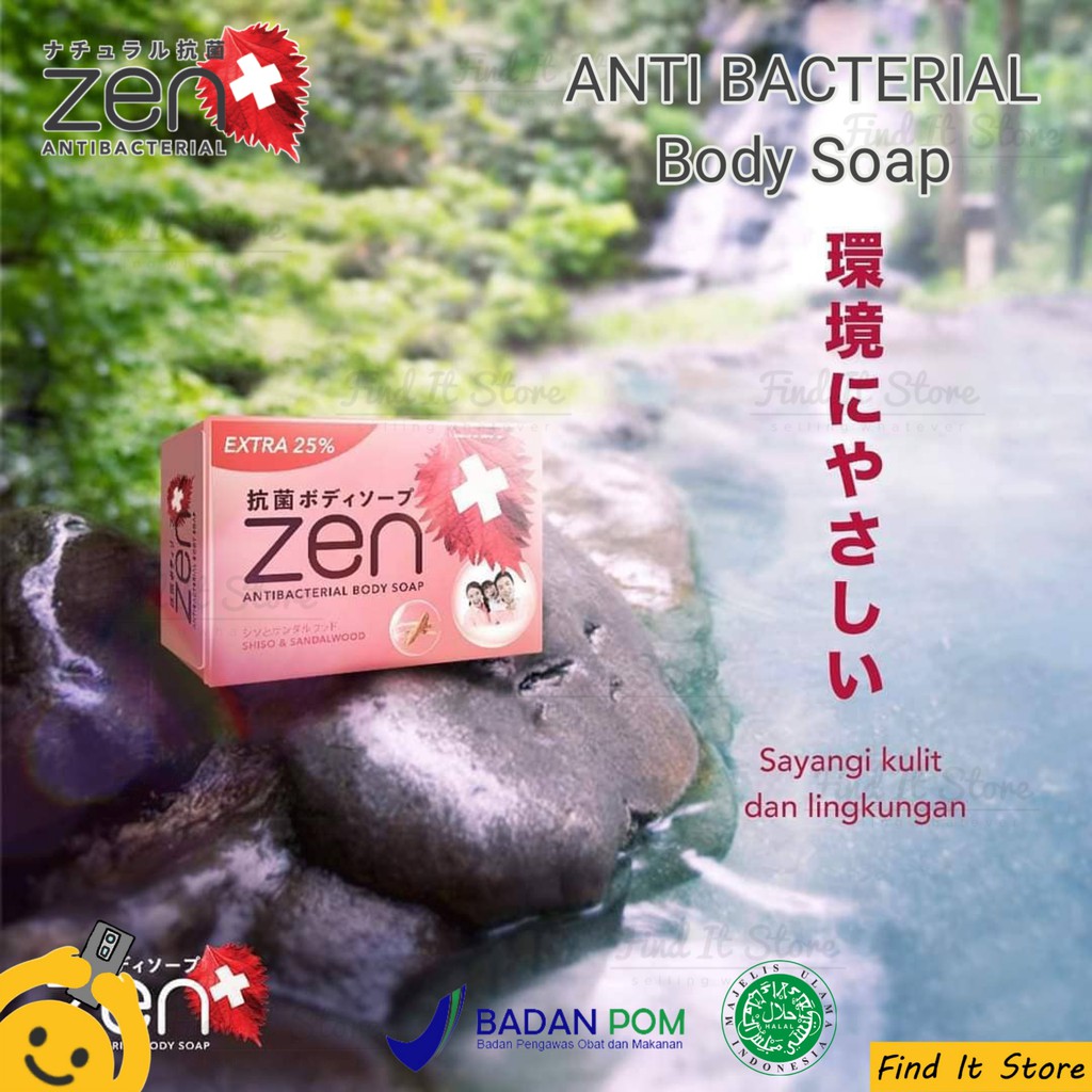 Zen Anti Bacterial Body Soap | Sabun Mandi Shiso Body Soap 80gr BPOM