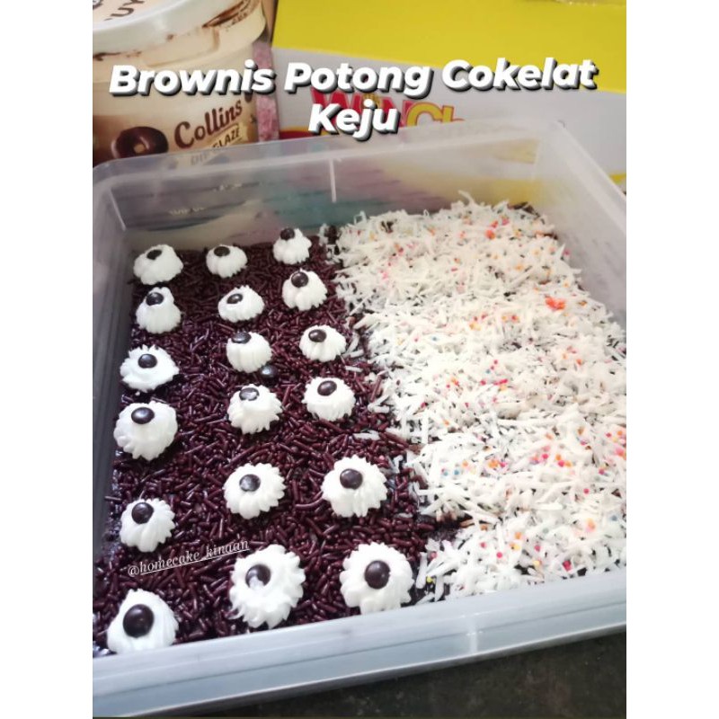 

Brownis Potong Cokelat Keju