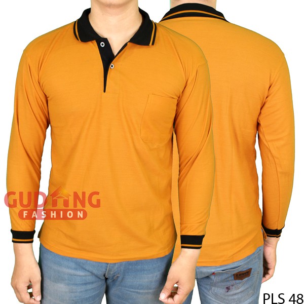 Kaos Polos Pria Lengan Panjang - Oneck - PLS (COMB)