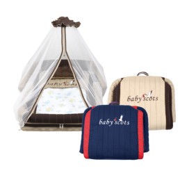 Baby Scots Kasur Bayi Lipat Kelambu