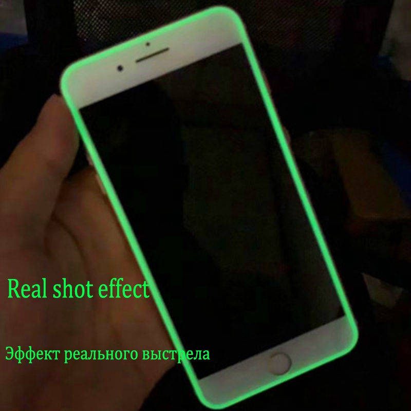 Pelindung Layar Tempered Glass Luminous Anti Gores / Jatuh Untuk Iphone 13 12 11 Pro X Xs Max 7 8 Plus