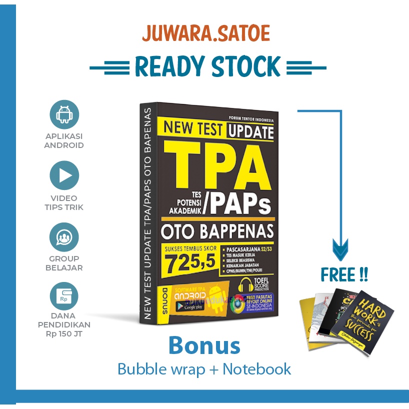 BUKU TPA OTO BAPPENAS 2022 - 2023 NEW TEST UPDATE TPA/PAPS OTO BAPENAS