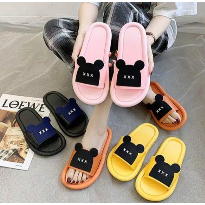 Sandal Selop Wanita Dewasa Motif Miky Mouse Termurah Sendal Selop Wanita Trendy