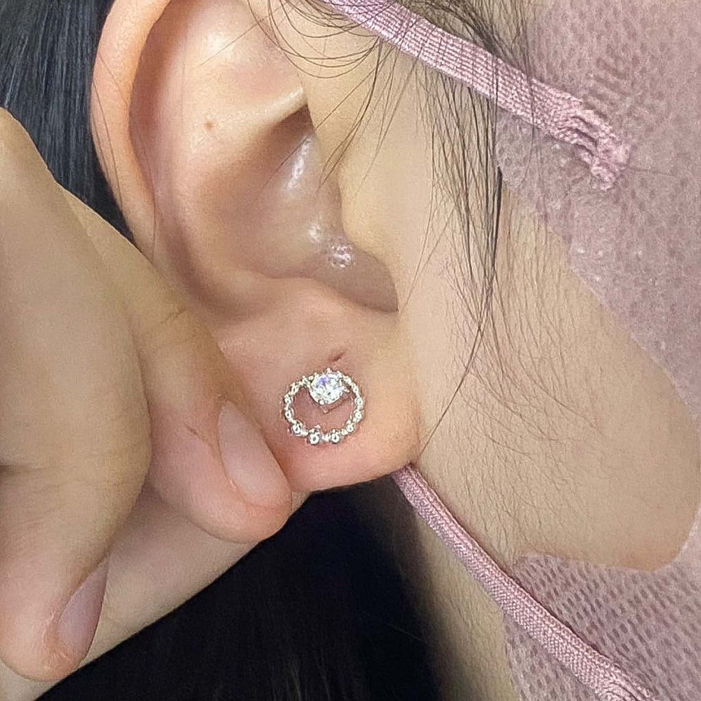 Anting anak dan dewasa emas asli kadar 750 75 17k branded Cartie bunga clover smiley tiff n co simple permata aesthetic korea terbaru duduk paku tusuk gram mas putih whitegold kerabu giwang tanpa mata ringan setengah 1