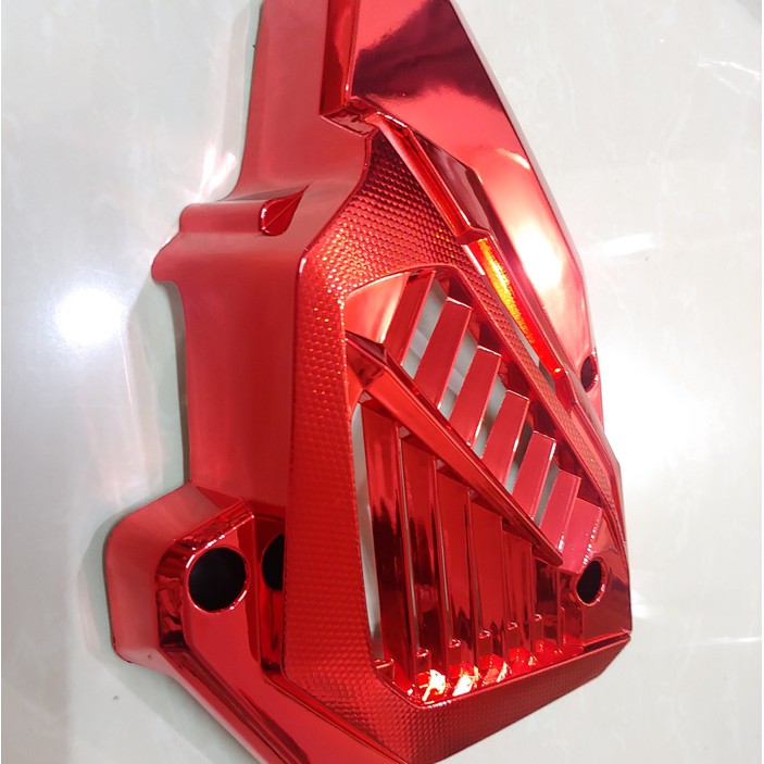 Cover Tutup Radiator Vario 150 Vario 125 Led Merah Chrome Anti Buram