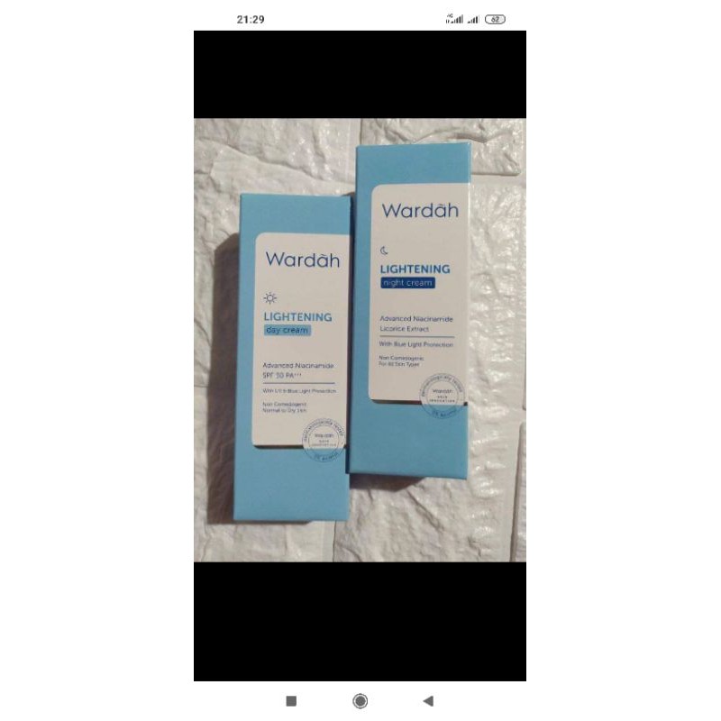 paket wardah siang malam