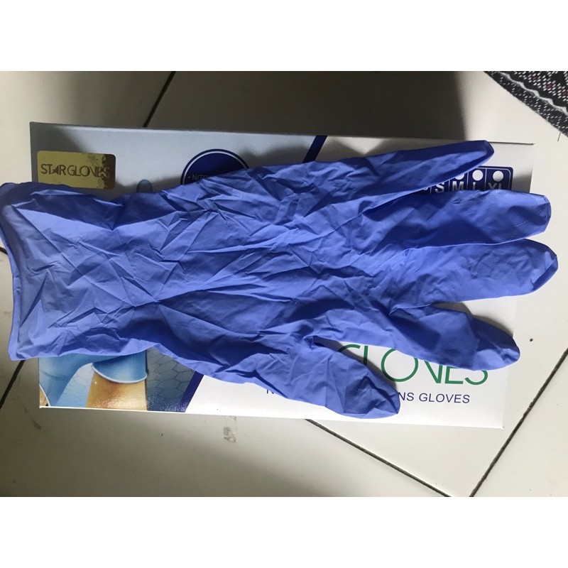 Star Glove Medis Nitrile Sarung Tangan Nitrile Warna 1 box isi 100