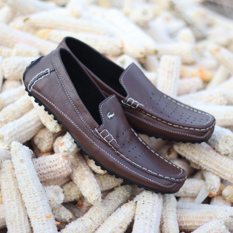 Sepatu Slipon Lacoste AL1 kulit asli