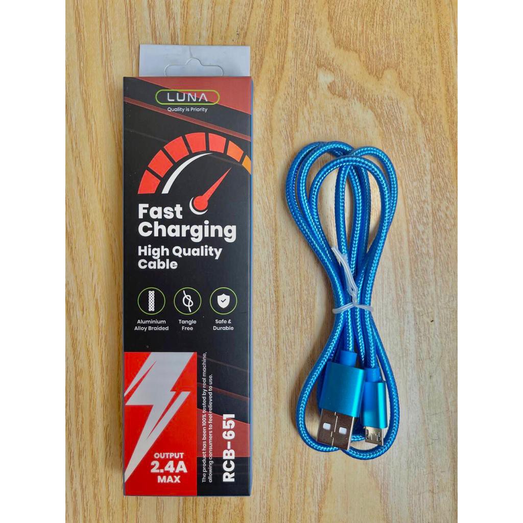 Kabel data LUNA RCB-651 Micro USB Fast Charging