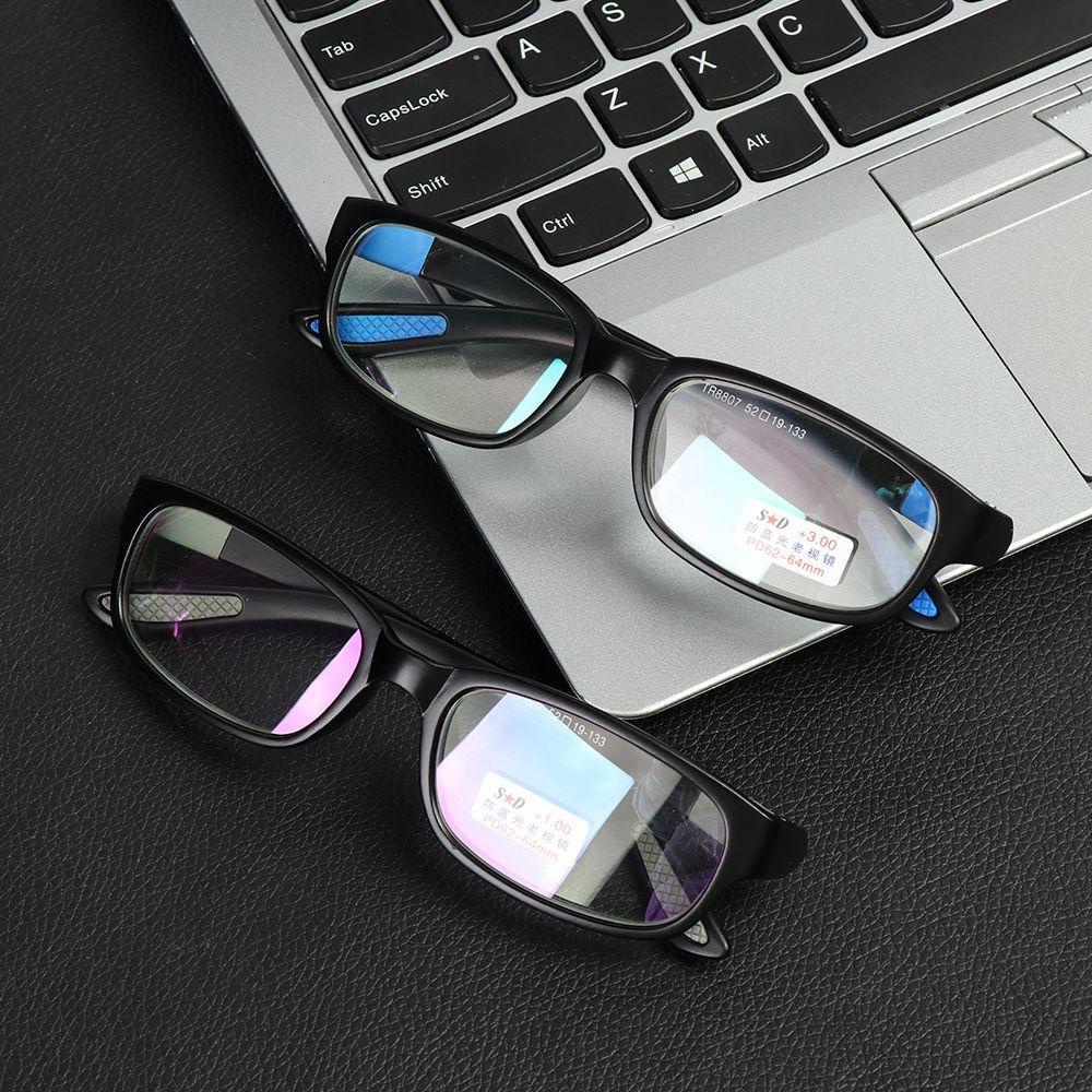 Populer Kacamata Presbyopia Unisex TR90 Ultralight Baca Pembesar Eyewear