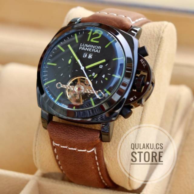 [1993] JAM TANGAN PRIA TRENDI LUMINOR MATIC KULIT