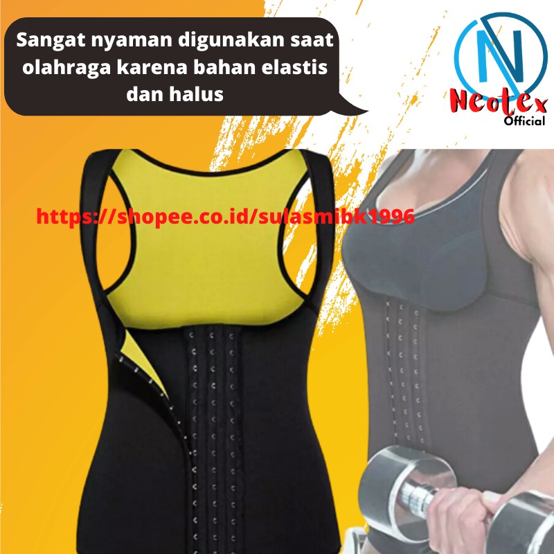 Korset Pelangsing Pengecil Perut Buncit Neotex Corset Pembakar Lemak Pelangsing Tubuh