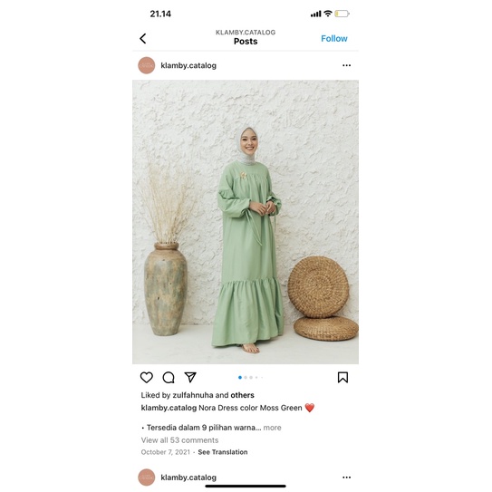 jgn di cekout PRELOVED NORA DRESS BY WEARING KLAMBY