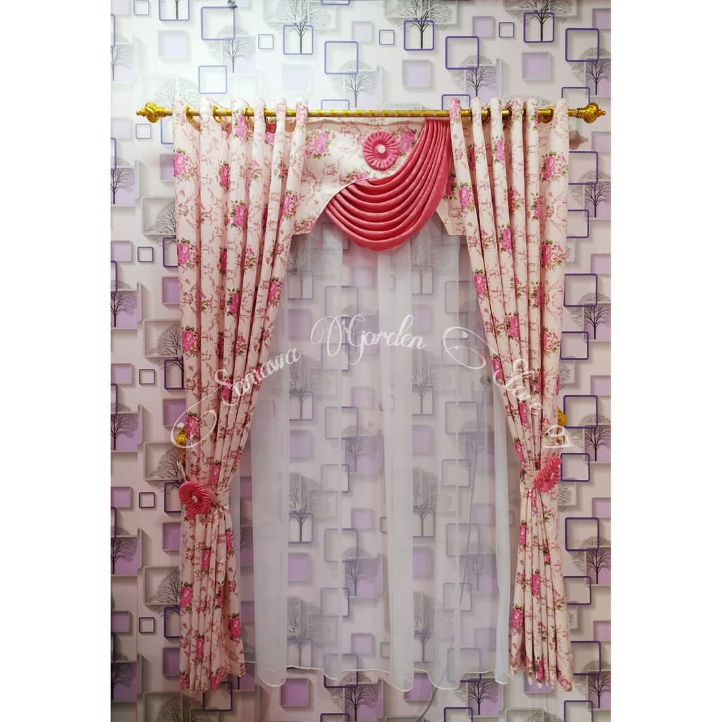 gorden poni satu set / gorden atas pintu