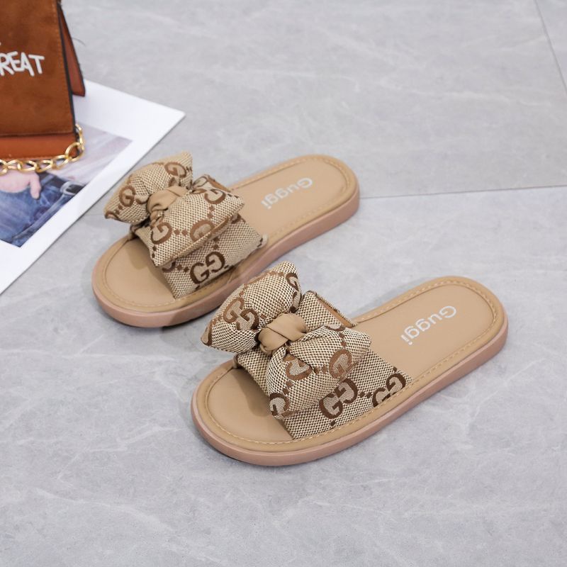 RYX - Giggle Bow Sandal Slip On Wanita Fashion Casual - Ori Import