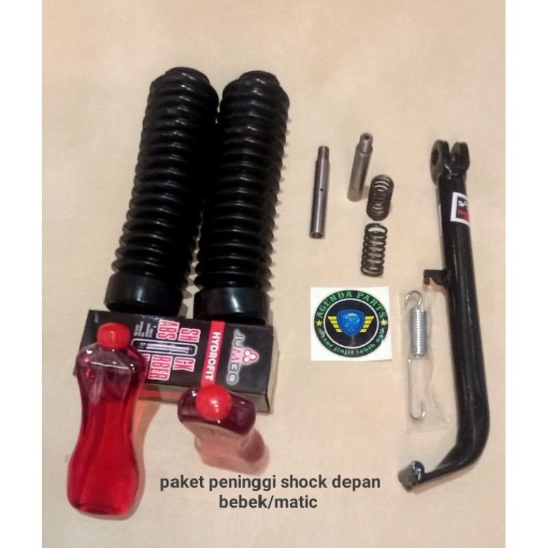 PAKET PENINGGI SHOCK DEPAN SEPEDA MOTOR OLD MATIC &amp; BEBEK OLD MODIF TRAIL