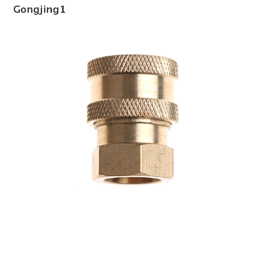 Gongjing1 Konektor Coupler Female NPT 1 / 4 &quot;Bahan Kuningan Untuk Mesin Cuci