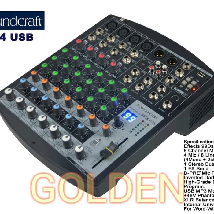 Mixer Soundcraft EFX 8 4 USB