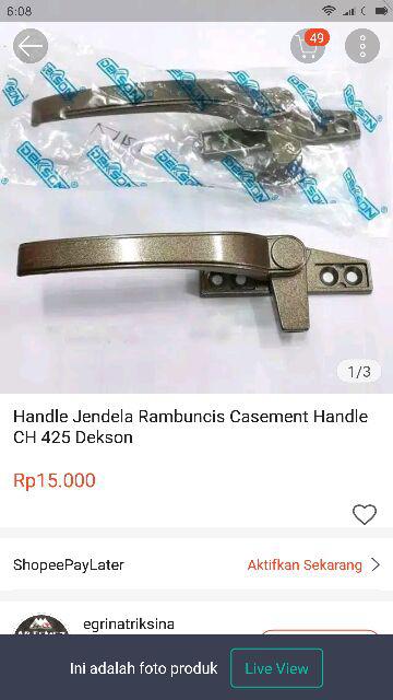 Handle Jendela Rambuncis Casement Handle Ch 425 Dekson