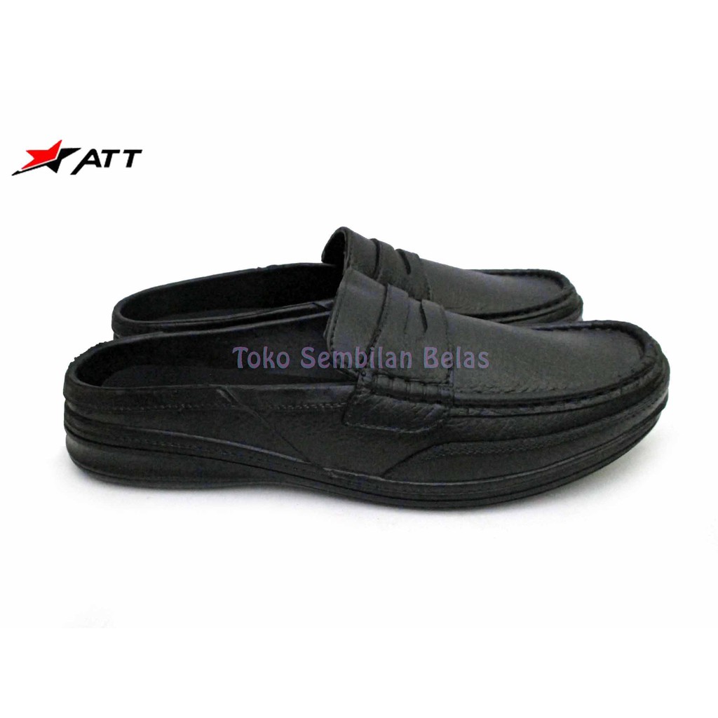 Sepatu Sandal Karet Slip On/Sepatu Karet Selop Casual ATT Bustong/Sepatu Sandal/Sepatu Selop