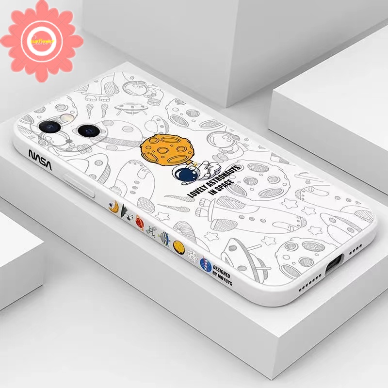 Soft Case TPU Motif Astronot Nasa Untuk Samsung A32 A22 A12 A13 A53 M11 A03S A31 A11 A51 A52 A50 A30S A50S A52S A52S A21S M11 A03S M12 A10S Muts A70 A20S