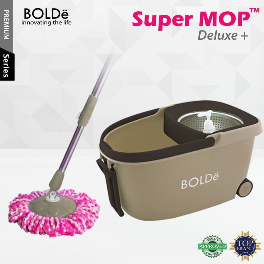 Bolde Super Mop Deluxe  Alat Pel Spin Mop Super Deluxe