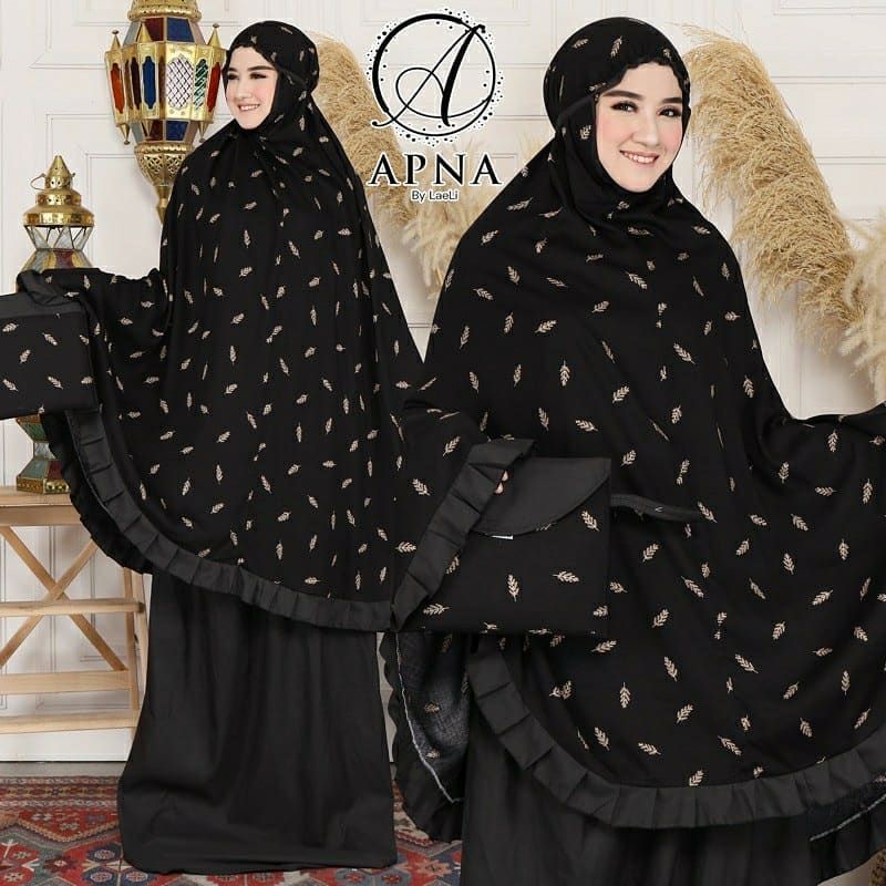 (Bonus Tas) Setelan Mukena Motif Bahan Rayon Premium Untuk Taraweh dan Lebaran