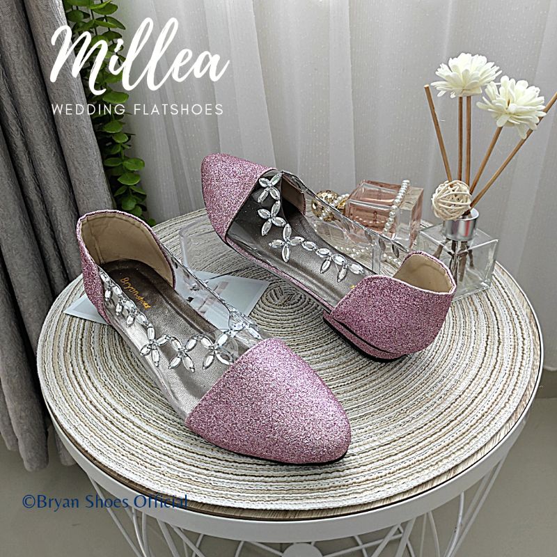 Bryan Millea Heels Glitter Pesta Mote Tears Drop Jumbo Bigsize Oversize 36-40 41 42 43