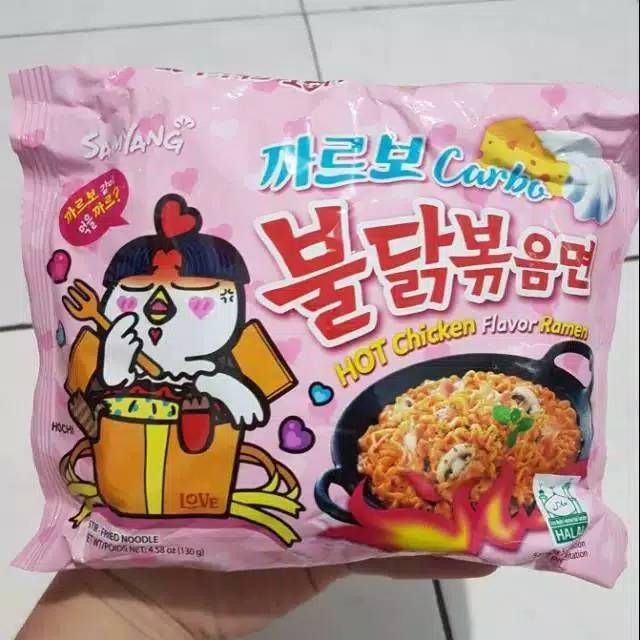 

Mie Samyang Carbonara & Hot Chicken Original