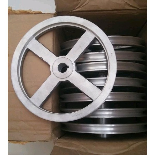Pulley puli A1 - 8 inch as 1 inch pully alumunium