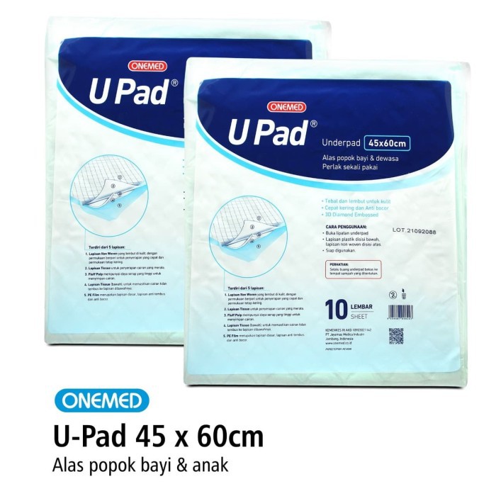 Underpad 45x60cm Onemed Pak Isi 10 Lembar OJB