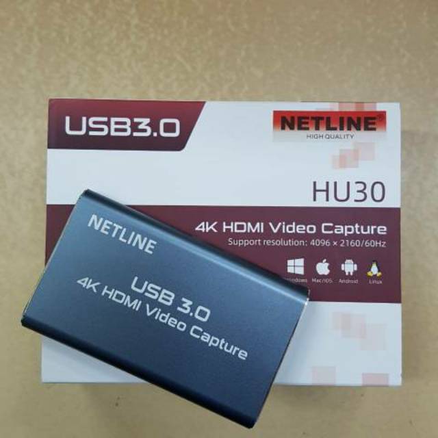 Netline USB3.0 HDMI Video Capture 4K+Mic