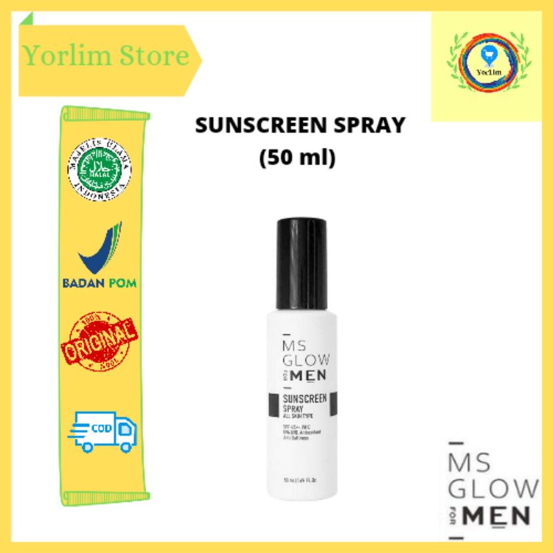 SUNSCREEN SPRAY MS GLOW FOR MEN