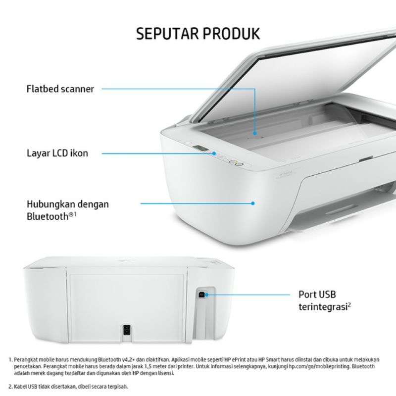 Printer HP Deskjet Ink Advantage 2775 Multifungsi Print Scan Copy Wifi