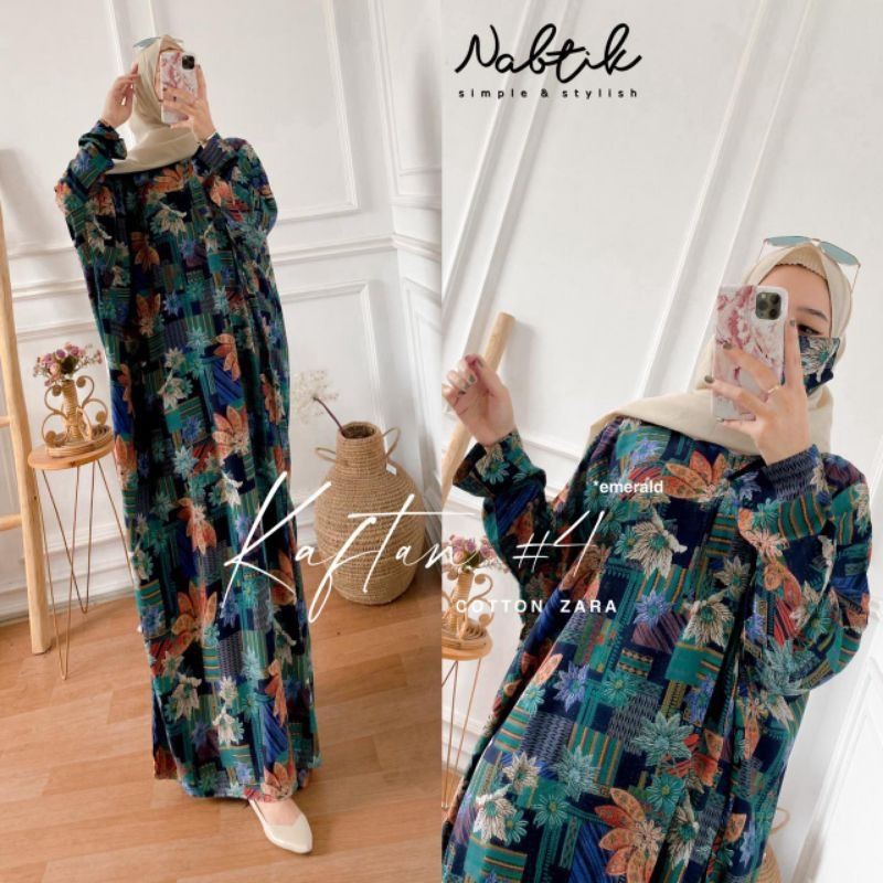 KAFTAN #3 #4 FREE MASKER GAMIS OVERSIZE JUMBO ORI NABTIK