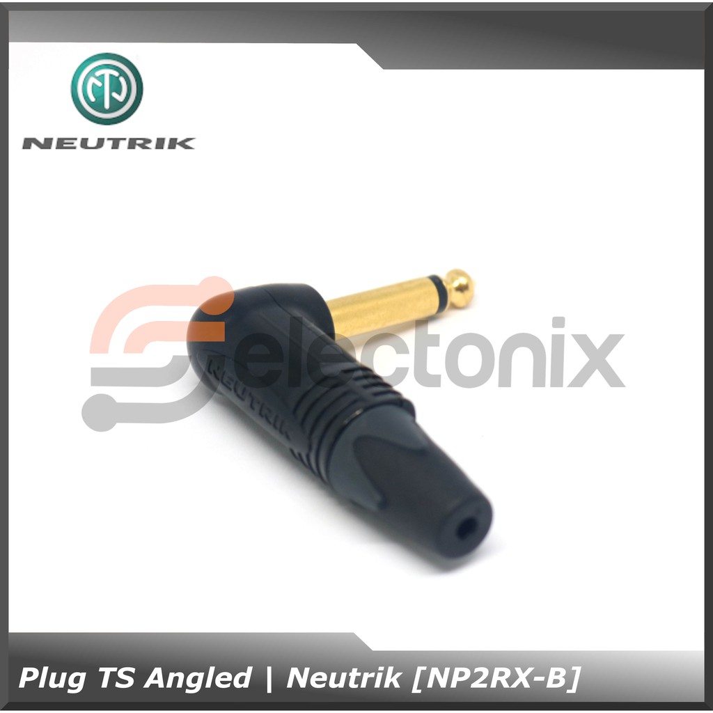 Jack Phono Plug TS / AKAI Angled | Neutrik [NP2RX-B]