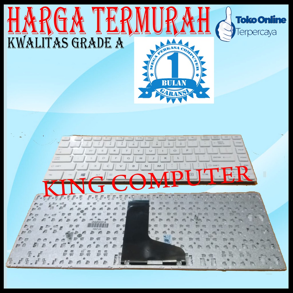 KEYBOARD TOSHIBA C40 PUTIH