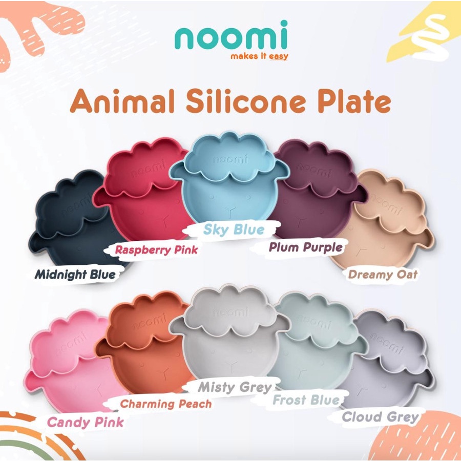 Noomi Animal Silicone Plate / Piring makan anak