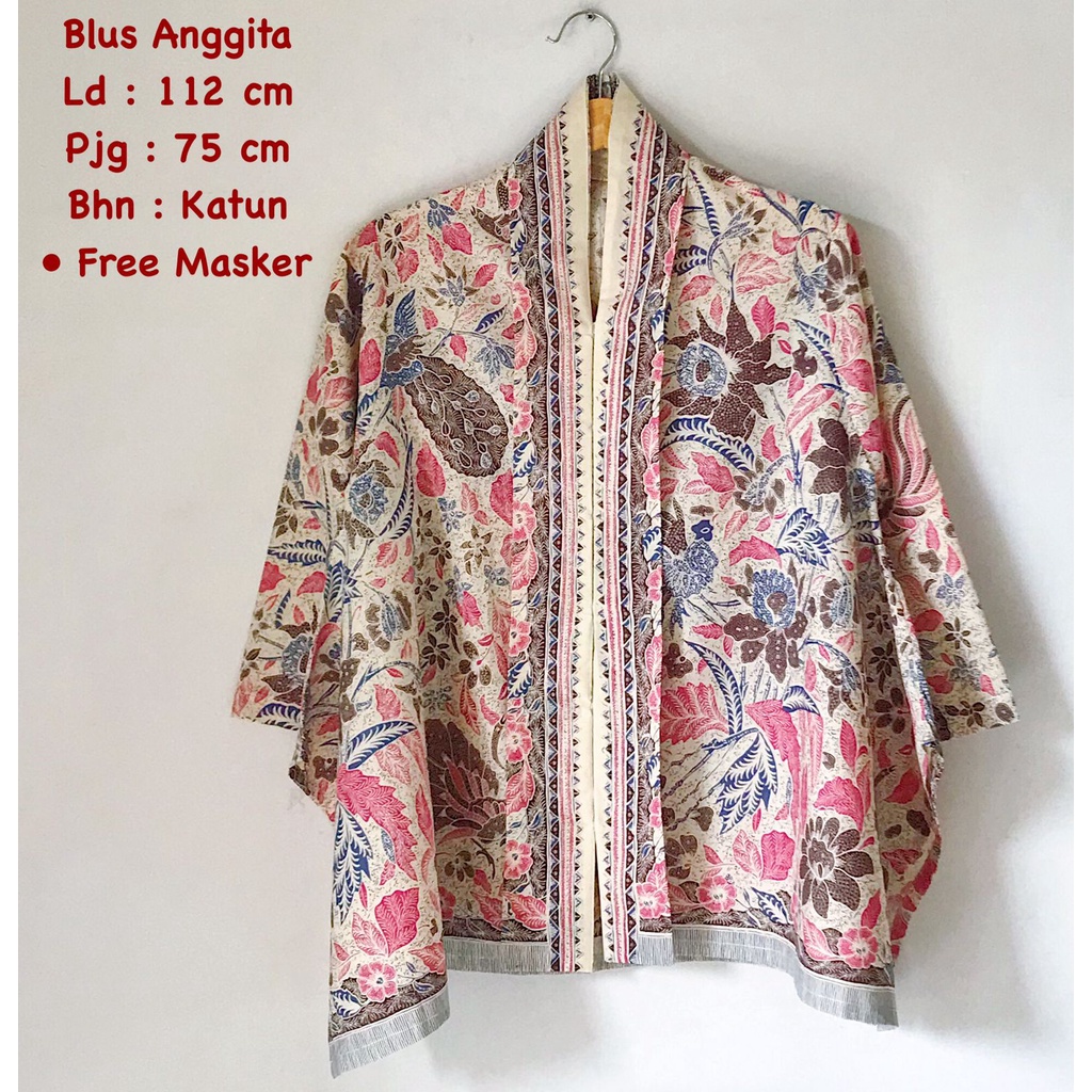 Blus Anggita batik solo atasan kerja trendy