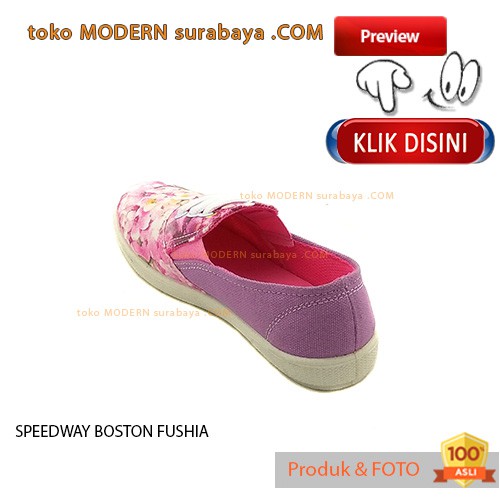 SPEEDWAY BOSTON FUSHIA sepatu anak santai flat on casual